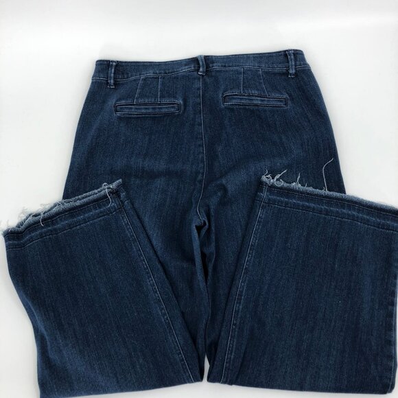 Blue Flared Mid-Rise Jeans | Size 10 - Picture 2 of 3